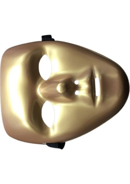 Tam Yüz Mat Altın Pvc Cosplay Maske indirimleri