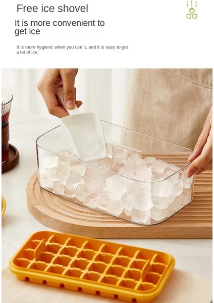 Buz Kutusu Kapaklı ve Buz Kepçeli Çift Buz Küpü Makinesi Kalıbı (Yurt Dışından) fırsatları