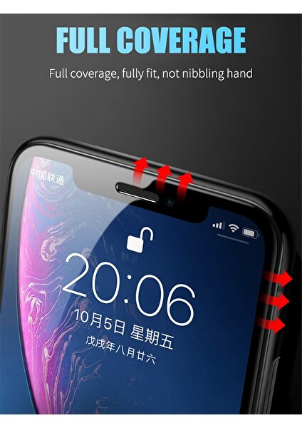 Apple iPhone XS Nano Seramik 6D Ekran Koruyucu - Ultra Darbe Emici Etkin Koruma - Ekranı Tam Kaplar