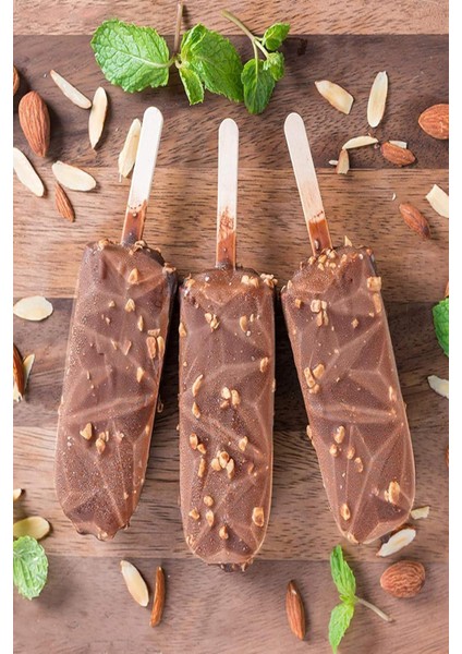 Magnum Dondurma Kalıbı 4'lü Pratik Meybuz ve Magnum Silikon Dondurma Kalıbı Buz Kalıbı