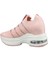 23Y300-4 Dolgu Topuk Pembe Kadın Sneakers 4