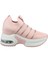 23Y300-4 Dolgu Topuk Pembe Kadın Sneakers 1