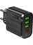 A9 Çoklu Şarj Adaptörü+ J2 Type-C 5A/100W Şarj Kablosu -2mt 2