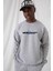 Erkek Meritocracy Oversize Gri Sweatshirt 2