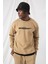 Erkek Meritocracy Oversize Bej Sweatshirt 2