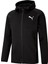 Erkek Puma Black Puma Evostrıpe Core Fz Hoodie Siyah Erkek Hoodie 4