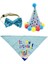 Doğum Günü Bandana Hats Bowtie Resim Köpekler Doğum Günü Takım Elbise (Yurt Dışından) 1