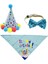 Doğum Günü Bandana Hats Bowtie Resim Köpekler Doğum Günü Takım Elbise (Yurt Dışından) 3