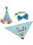 Doğum Günü Bandana Hats Bowtie Resim Köpekler Doğum Günü Takım Elbise (Yurt Dışından) 4