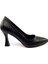 cc 349 9 cm Siyah Stiletto Bayan Ayakkabı 1