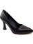cc 349 9 cm Siyah Stiletto Bayan Ayakkabı 2