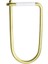 Wilson Keyring Enameled Brass- Pirinç Anahtarlık Altın-Beyaz 4