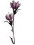 Lmdr Tomurcuk Mor Beyaz 105CM Kıvrılabilir Dekoratif Yapay Çiçek (1 Dal) 1