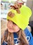 Trend Moda Özel Tasarım Peluş Ayıcıklı Yetişkin Erkek Kız Unisex Çocuk Ayı Şapka Bere Neon Sarı 2