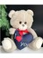 Sevgililer Günü Özel Lüks Peluş Sevimli I Love You Yazılı Kalp Kalpli Oyuncak Ayıcık 30CM Gri 1