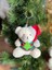 Yeni Yıl Yılbaşı Büyük Noel Çam Ağacı Kostümlü Peluş Ayıcık Anahtarlık Süs Kutup Ayısı Hediyelik 1