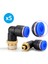 Pnömatik Dirsek Erkek Rekor 1/2''x8 mm Paket 5 Adet 1