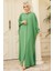 6571-KREP Abaya Açık Yeşil 1