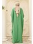 6571-KREP Abaya Açık Yeşil 5