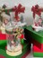 Yılbaşı Christmas Lüks Noel Baba Kar Küresi Çam Ağaç Geyik Dekorasyon Hediyelik Gold Altın 1