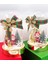 Yılbaşı Christmas Lüks Noel Baba Kar Küresi Çam Ağaç Geyik Dekorasyon Hediyelik Gold Altın 2