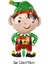Yeni Yıl Yılbaşı Dekorasyon Özel Lüks Dev Büyük Boy Folyo Helyum Balon Sevimli Elf 1