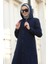 6463-KAPŞONLU Denim Ferace Lacivert 2