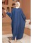 6571-TENSEL Abaya Koyu Mavi 1