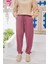 1151-LASTIKLI Pantolon Lila 3