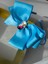 Prenses Princess Frozen Anna ve Elsa Mavi Ince Saten Fiyonk Kurdele Taç Anne Kız Çocuk Bebek Saç Tacı 1