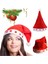 Yılbaşı LED Yıldız Işıklı Noel Baba Christmas Kırmızı Külah Şapka 1
