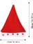 Yılbaşı LED Yıldız Işıklı Noel Baba Christmas Kırmızı Külah Şapka 5