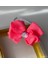 Prenses Princess Ariel Beyaz Ince Saten Neon Pembe Taç Anne Kız Çocuk Bebek Saç Tacı 2
