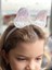 Trend Parlak Hologram Yanar Döner Pullu Büyük Fiyonklu Incili Minnie Mouse Taç Beyaz 1