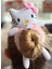 Sevimli 3D Boyutlu Oyuncak Peluş Tüylü Büyük Hello Kitty Kedi Toka Lastikli Kadın Çocuk Tokası Pembe 1