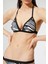 Üçgen Bikini Üstü Zebra Desenli Kaplı Boyundan Bağlamalı 5