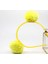Peluş Tüylü Pon Pon Neon Sarı Çocuk Tacı Ponpon Taç 1