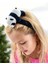 Sevimli Büyük Pofuduk Panda 3D Peluş Taç Siyah Beyaz Kadife Yetşkin Çocuk Tacı 1