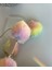 Soft Pastel Renkli Gökkuşağı Unicorn Pon Pon Çocuk Tacı Metal Ponpon Taç 3