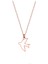 Kadın Rose Renkli Gümüş Kırlangıç Kolye Gümüş Uçan Kuş Kadın Kolyesi 1
