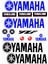 Yamaha Yzf Etiket Seti Mavi A4 Boy 1