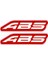 Motosıklet Abs Yazısı 7 cm Kırmızı 1
