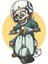 Kuru Kafa Sticker Vespa 10 x 7 cm 1