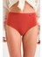Pamuklu Yüksek Bel Tanga Külot Tekli High Waist Thong Kiremit 2