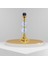 Ekru Kadife Kumaş Gold Kristal Ayak Klasik Abajur AB0448 3