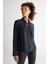 Wrangler Regular Fit Normal Kesim Yakası Bağcıklı Siyah Jean Kot Gömlek 1