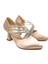 Kadın Şık Saten Ince Taşlı Klasik Topuklu Ayakkabı - Bej - 38 3