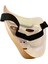 Tam Yüz Mat Altın Pvc Cosplay Maske 3