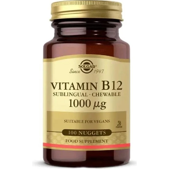 Solgar Vitamin B12 
1000 Mcg 100 Dilaltı Tableti