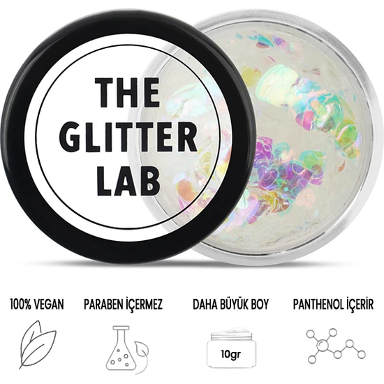 The Glitter Lab - Lovely Ghost - Parlak Jel Formlu Glitter ~10 gr